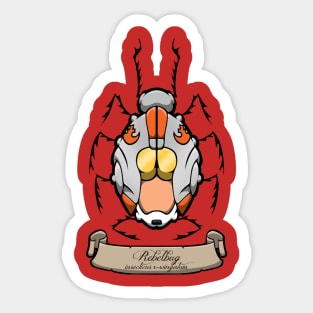 Rebel fighter insect Sticker